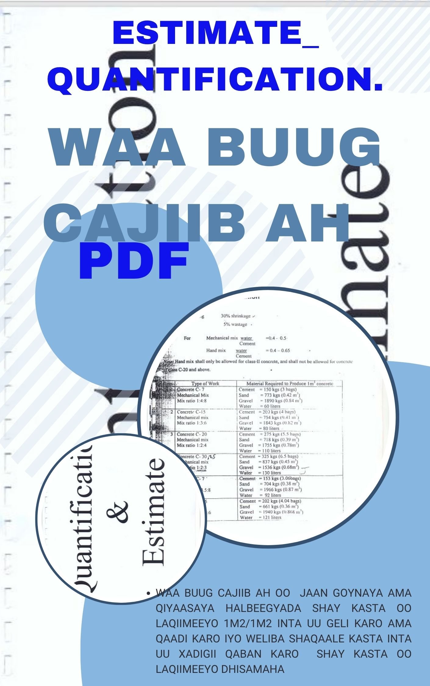 Quantification & Estimate Book