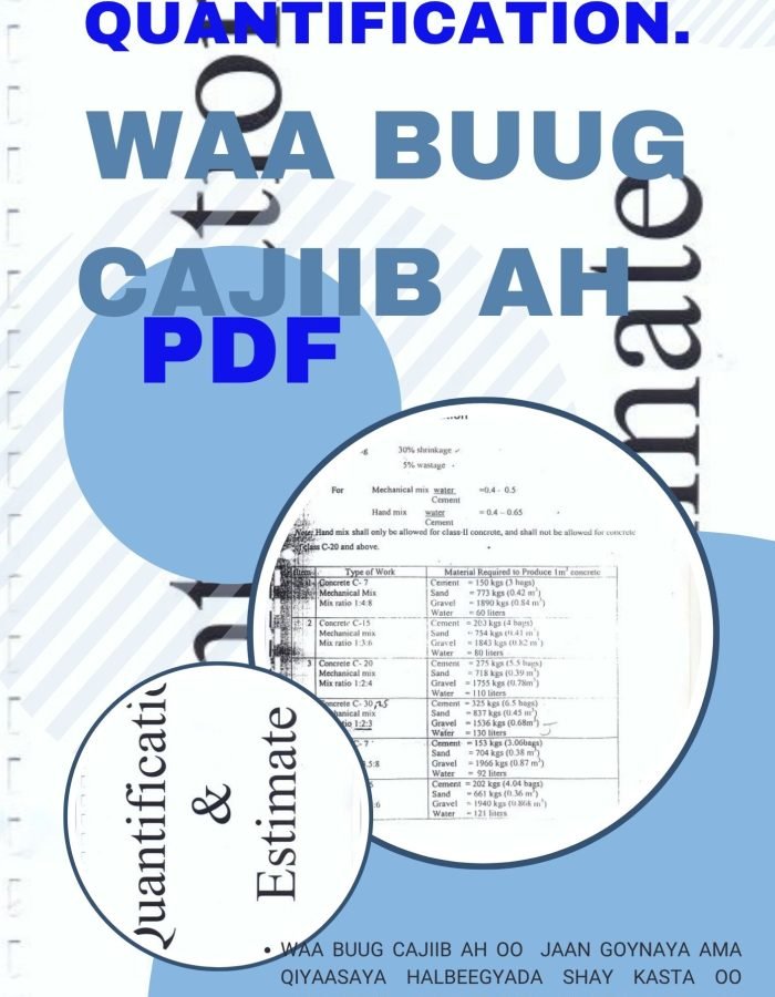 Quantification & Estimate Book